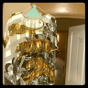 Leopard print coverall